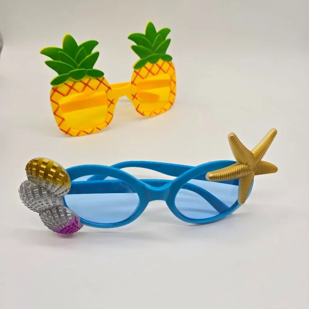 Kids Novelty Sunglasses Set Pineapple Starfish